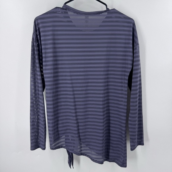 Lululemon Athletica Striped purple / Black Lightweight sheer top. - Picture 5 of 8